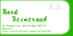 mark weintraub business card